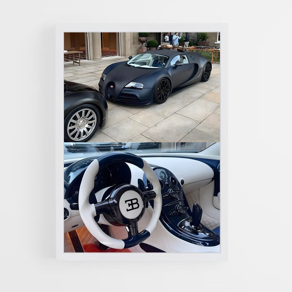 Poster Veyron en Piste – affiche Mansory (vue 3)